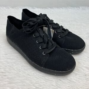 NWT Eileen Fisher Clifton 4 Sneaker Black Recycled Knit Size 10